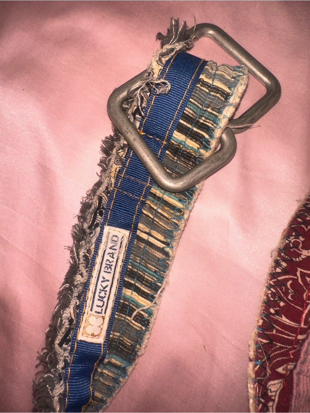 Lucky Brand Retro fabric belt - Picture 5 of 12